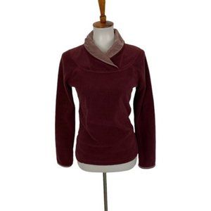 Prana Women’s Fleece Sweater XS Maroon